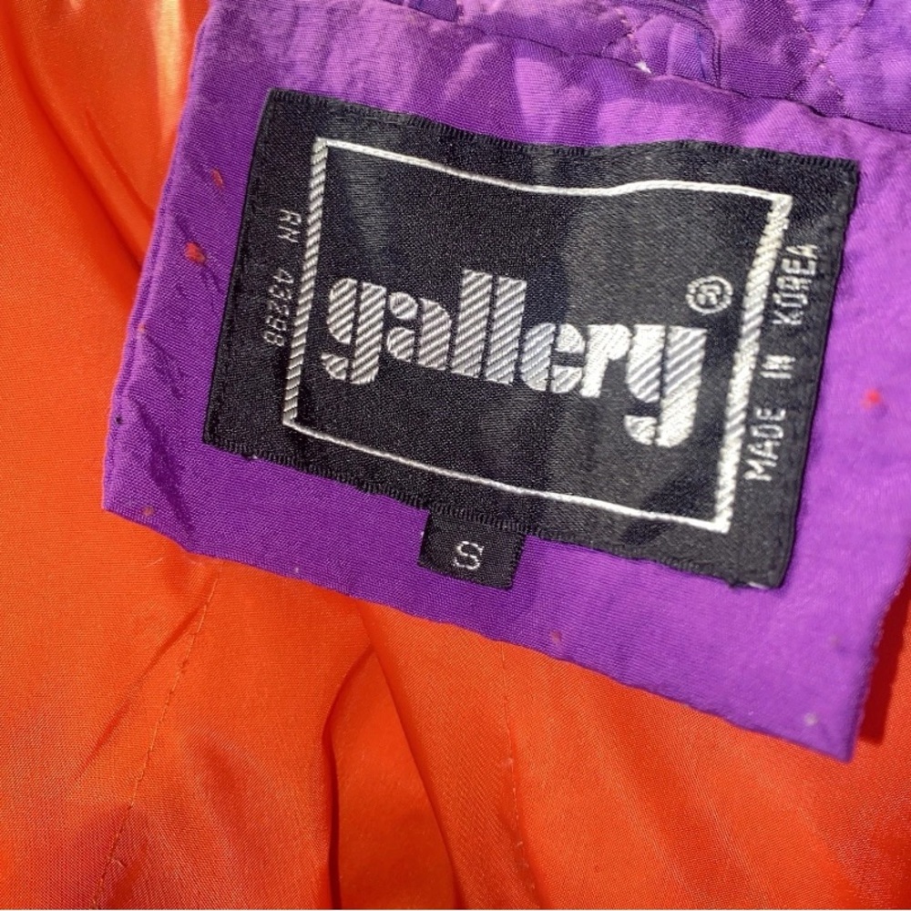 Gallery International Mens S Jacket Flags Down Ski Colorblock Puffer Vintage - Picture 10 of 11